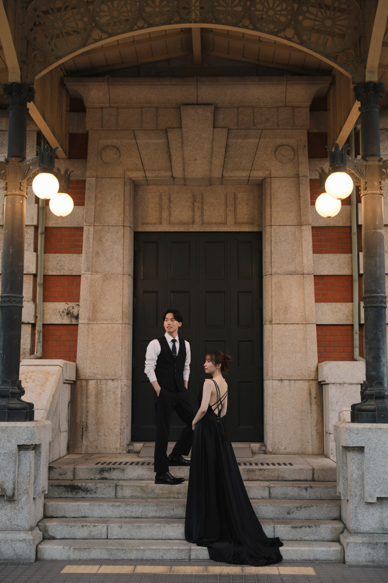 昼と夜の中之島公園ロケーション