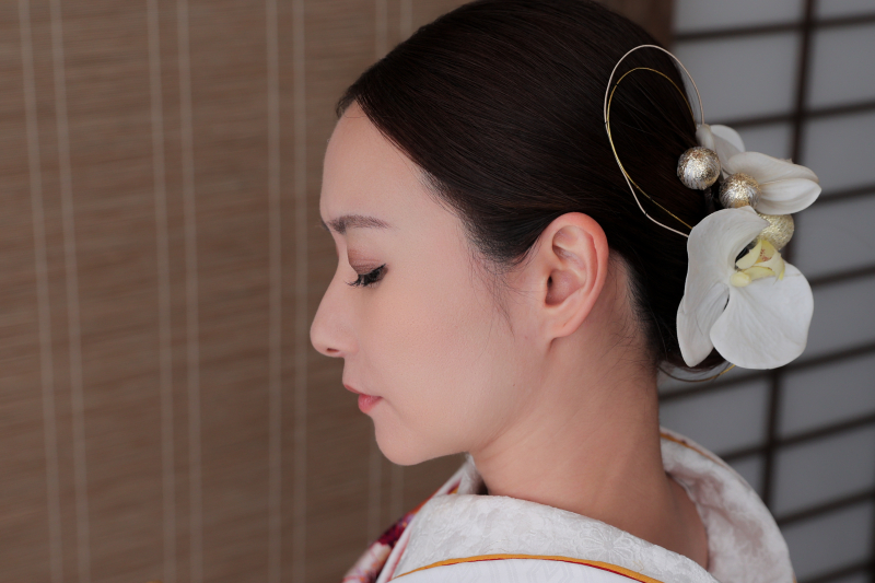 新婦様の横顔ショット