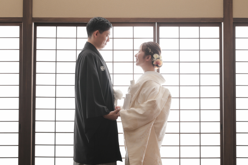 向き合って
