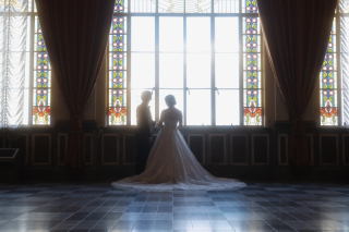 寒くてもへっちゃら★中央公会堂でロマンチックな撮影を！