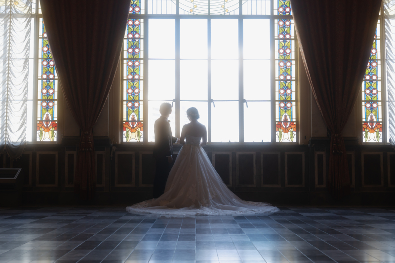 寒くてもへっちゃら★中央公会堂でロマンチックな撮影を！