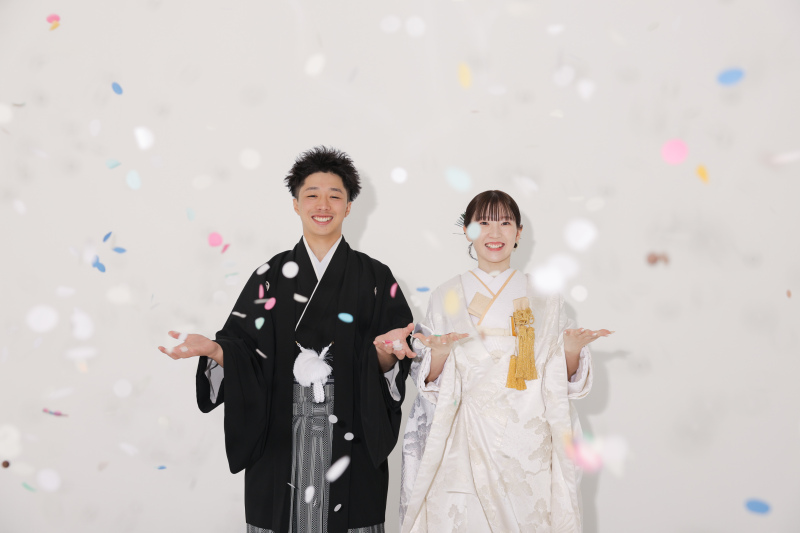 最後はコンフェッティ！