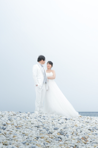 雨のマーブルビーチ