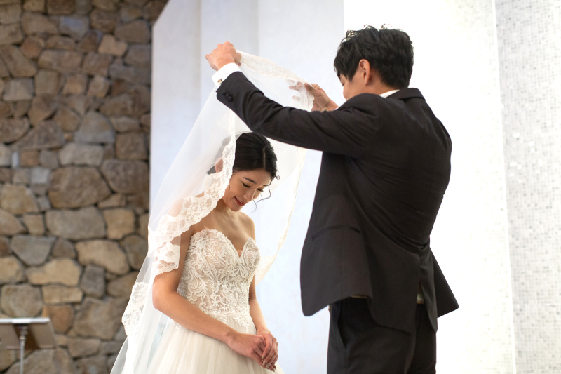 まるで挙式！ウェディンシーンの撮影