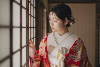 ドライフラワーヘアアクセサリー