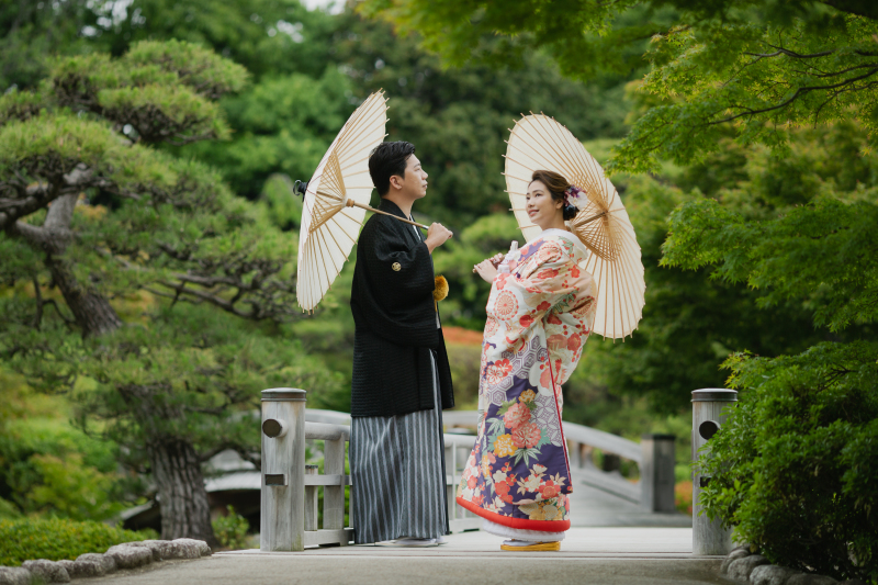大仙公園の日本庭園で、伝統美あふれる写真を！