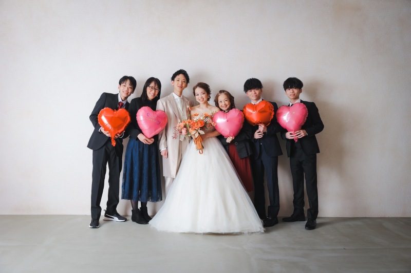 【家族フォトプラン】新郎新婦の婚礼写真＋家族写真がセットになった専用プラン◆全データ200カット付