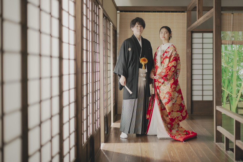 【和装屋内庭園スタジオ】LEDビジョンに桜・紅葉・新緑など投影可能♪全データ150カット