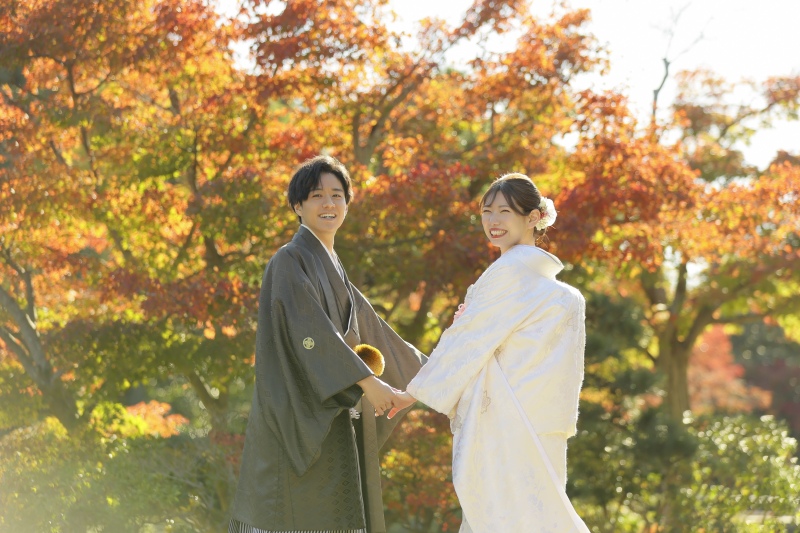 【紅葉撮影特典つき】大仙公園和装ロケーション