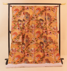 唐織　深山桧扇