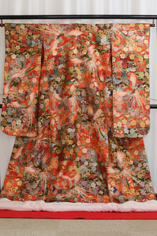 扇に枝垂桜鳳凰紋