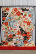 友禅金鳥旬富貴紋