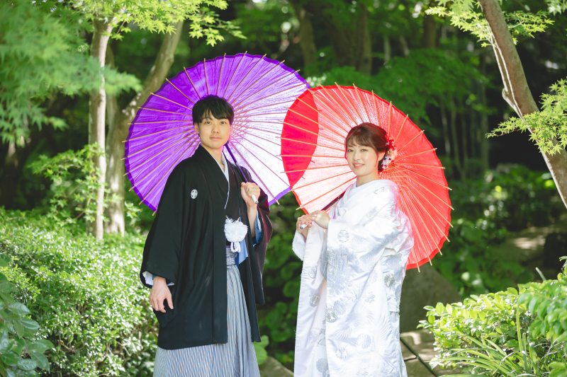 白無垢チェンジからの和風庭園撮影!!