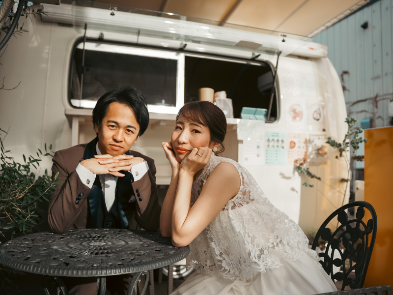 見出し:キュートなカップルの素敵な一枚♪