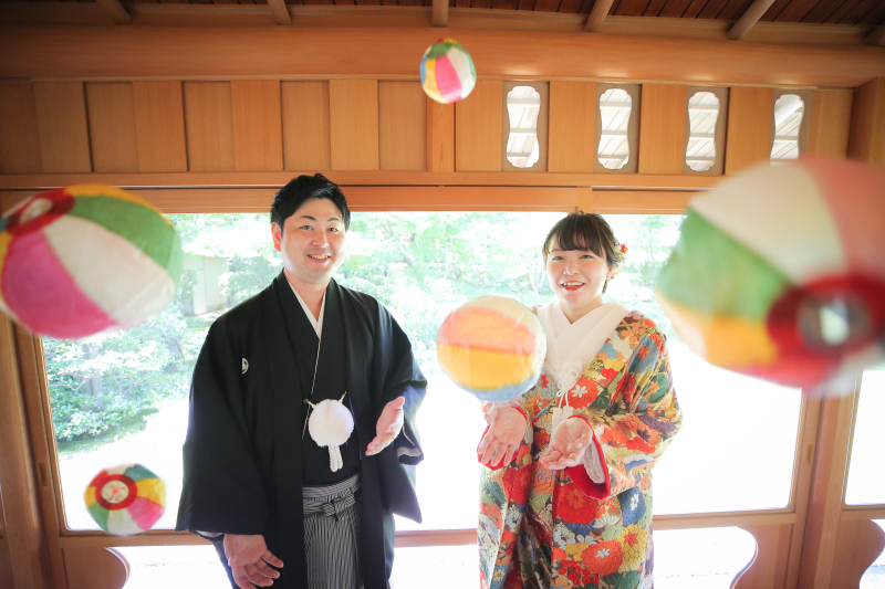 和装撮影にぴったり♪紙風船!