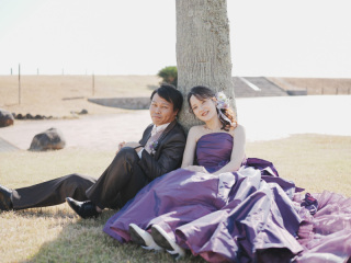 洋装×広野海岸公園