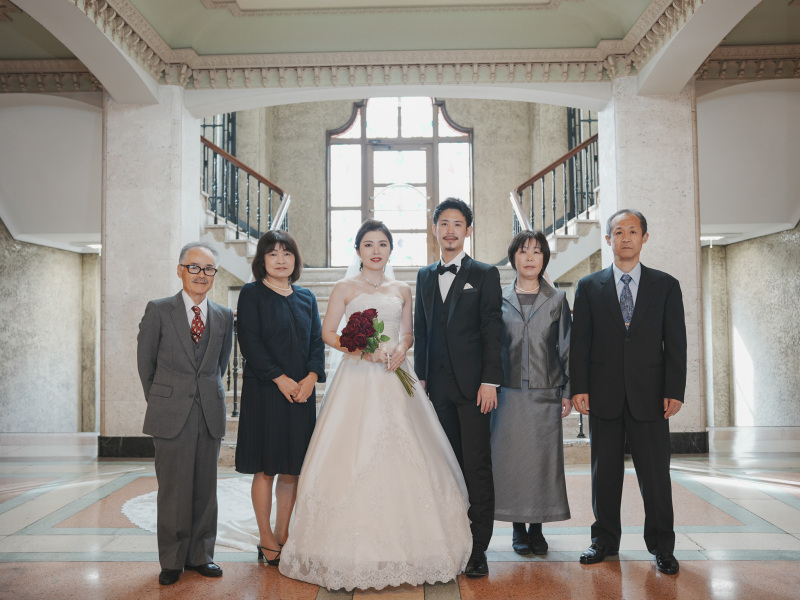 新郎新婦のご家族とも