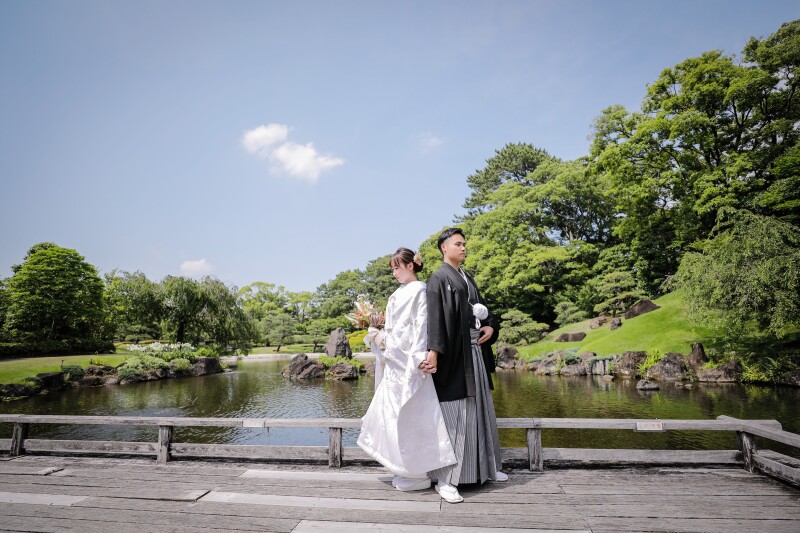 新緑を楽しむ 茶室+庭園ロケ☆【和装ロケーション】