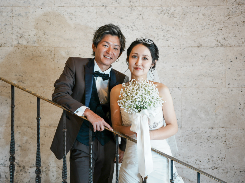 ブーケと一緒に