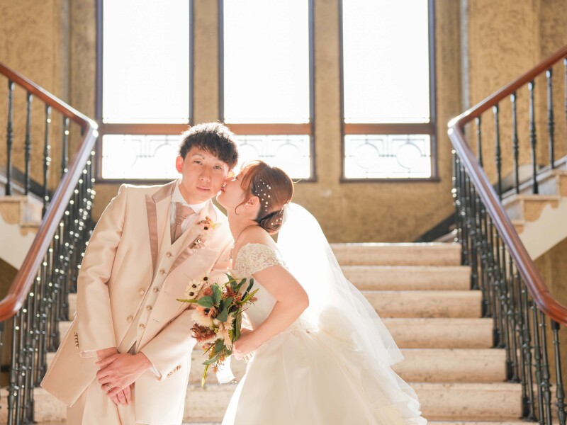 ほっぺにちゅっ♡