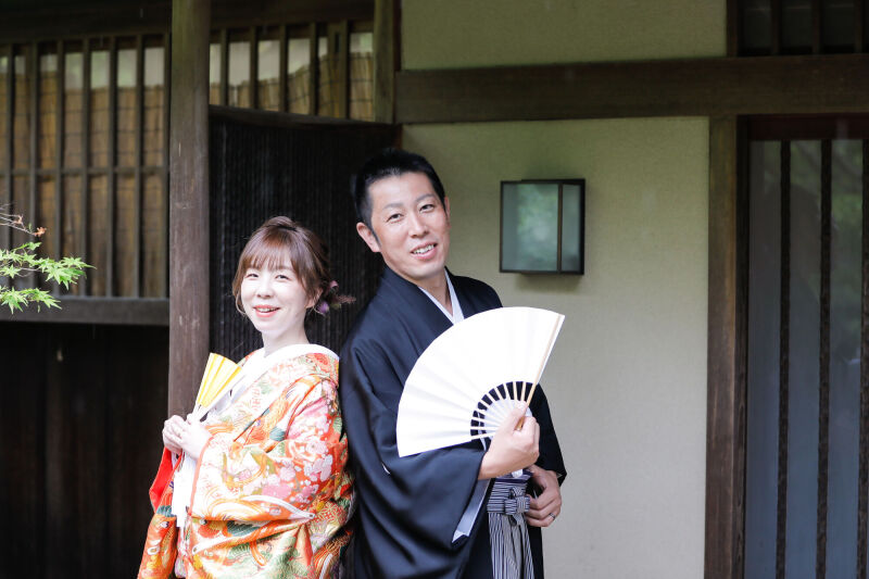 お着物のラストカットは扇子で決めた一枚☆