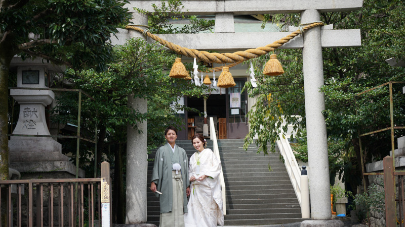 街中の神社でプチ撮影!
