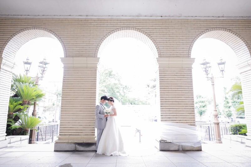 ベールをなびかせて♡