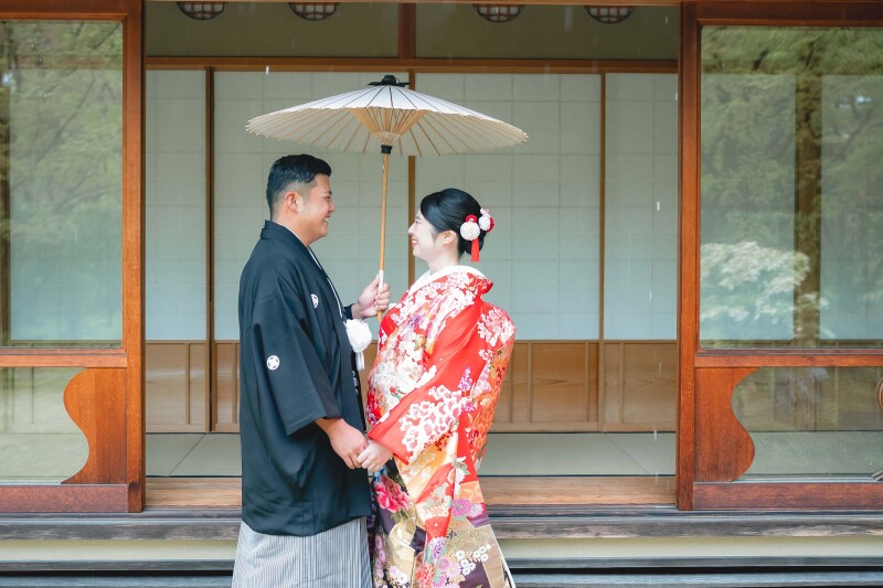 次は色打掛撮影！