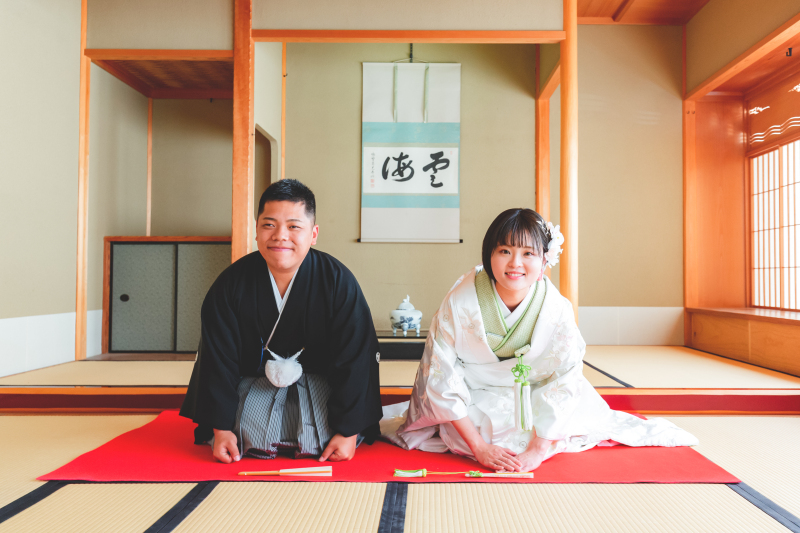 和装最後はいつものキメポーズ!