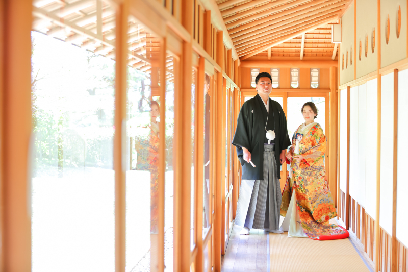茶室の廊下で…