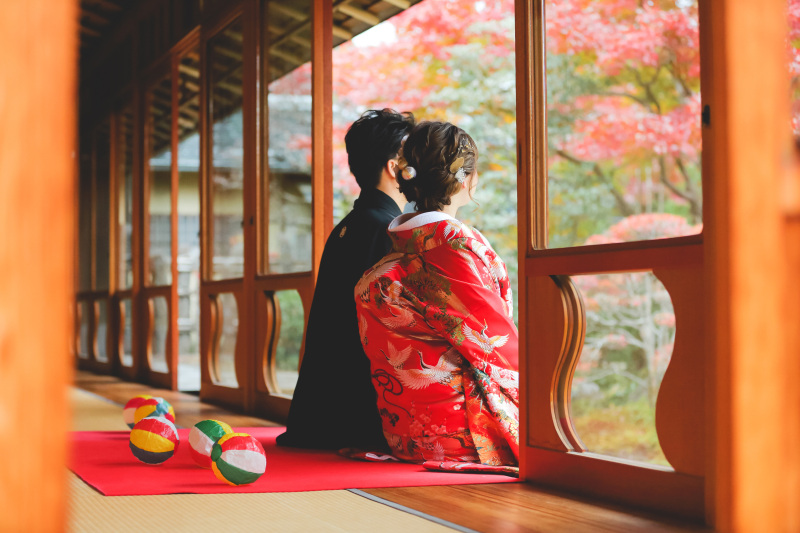 お茶室でまずは1枚目