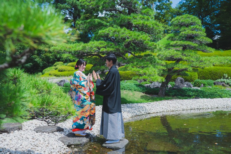 庭園撮影へ