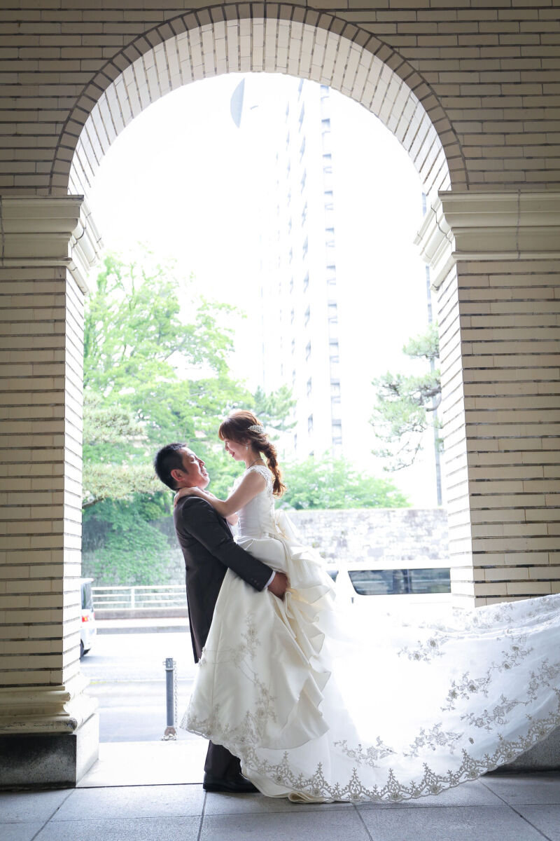 たて抱っこポーズで♡