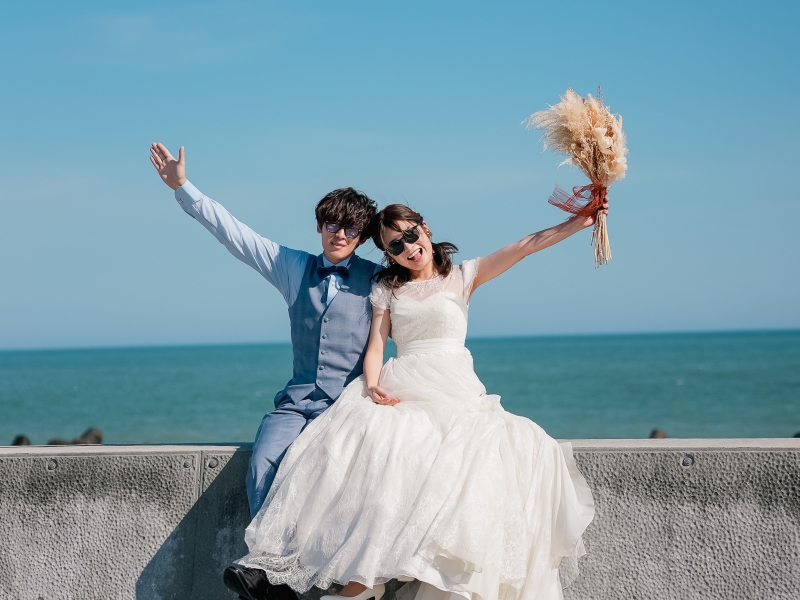 STUDIO IDEE スタジオイディ(ドレスショップ ボンクルール内)_海で撮影できる