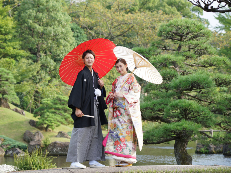庭園・神社・スタジオなど色々なシーンに合う着物あり