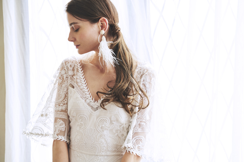 繊細なレースが素敵なインポートドレスが着られる！