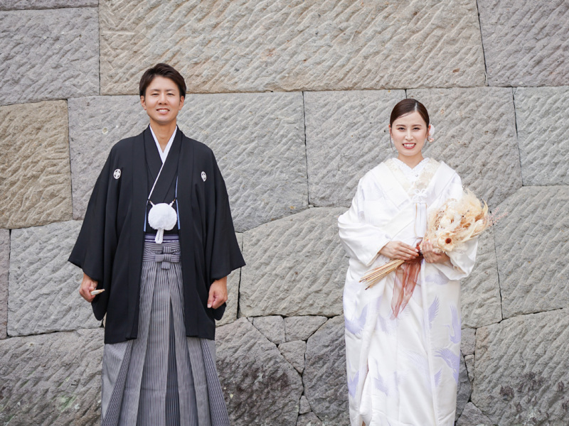 純白を思いっきり楽しむ白無垢×白掛下