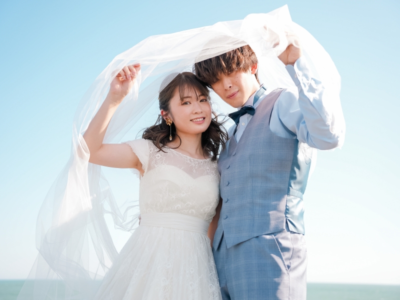 STUDIO IDEE スタジオイディ(ドレスショップ ボンクルール内)_海で撮影できる