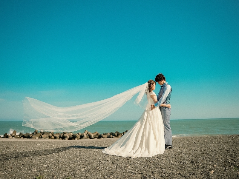 【海岸】洋装1着｜300着の衣裳から選べる｜衣裳スタイリスト付｜美容着付け付｜60分撮影｜120カット｜事前試着付