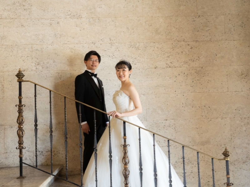 【和室＋洋館＋自然公園】和装1着洋装2着｜500着の衣裳から選べる｜衣裳スタイリスト付｜美容着付け付｜250カット｜事前試着付