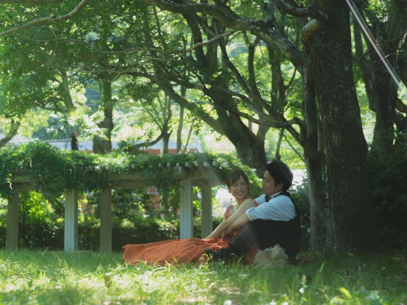 【自然公園】洋装1着｜300着の衣裳から選べる｜衣裳スタイリスト付｜美容着付け付｜60分撮影｜120カット｜事前試着付