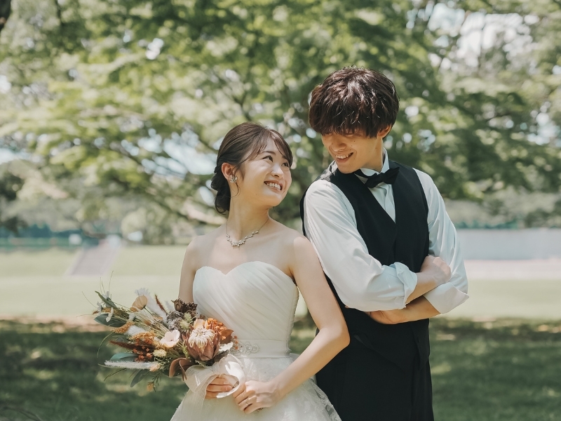 【和室＋洋館＋自然公園】和装1着洋装2着｜500着の衣裳から選べる｜衣裳スタイリスト付｜美容着付け付｜250カット｜事前試着付