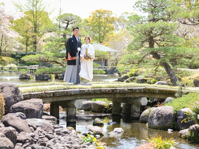 【茶室＋庭園】和装1着｜150着の衣裳から選べる｜衣裳スタイリスト付｜美容着付け付｜120分撮影｜200カット｜事前試着付