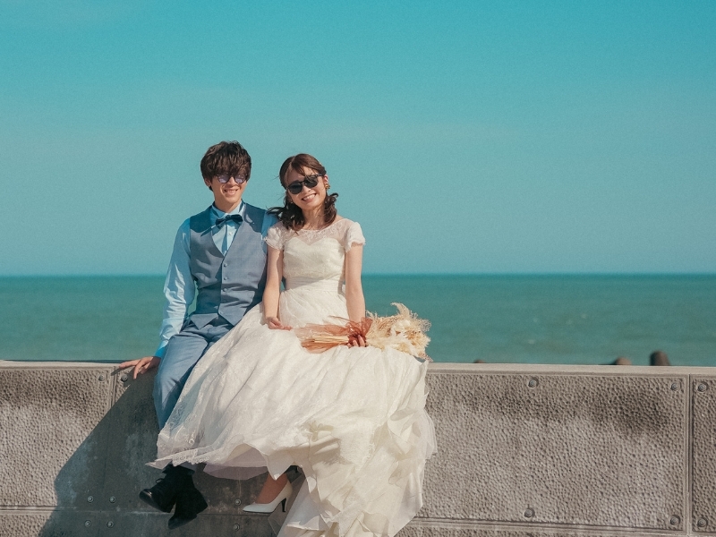 【海岸】洋装1着｜300着の衣裳から選べる｜衣裳スタイリスト付｜美容着付け付｜60分撮影｜120カット｜事前試着付