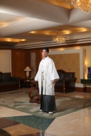 白紋服／銀ラメぼかし