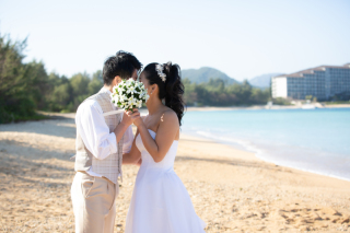チャペル挙式＆かりゆしビーチ撮影
