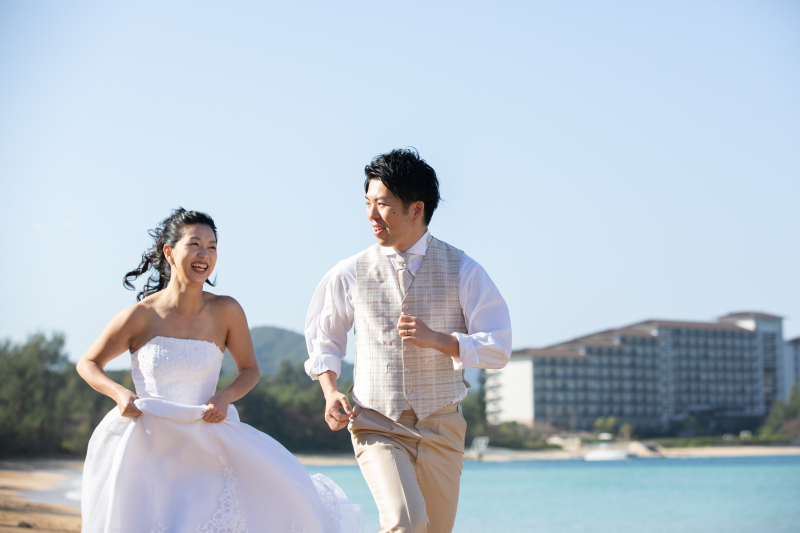 かりゆしビーチでは