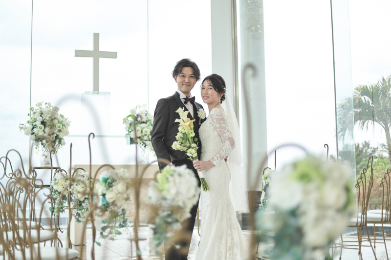 チャペル&かりゆしビーチ撮影(ドレス2点)