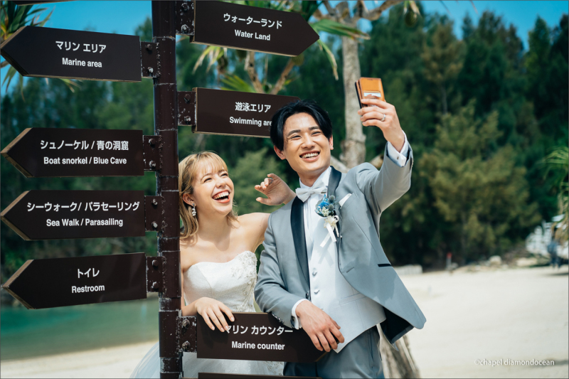 チャペル・ダイアモンドオーシャン(ビックブライダル)_人気スポットで撮影できる