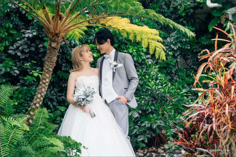 緑をバックにリゾート気分♪